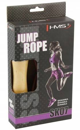 HMS SK07 leather skipping rope