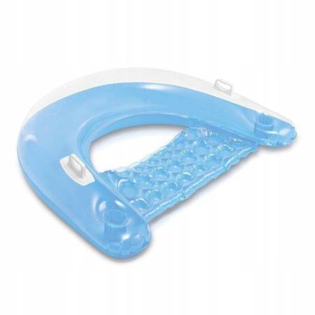Inflatable chair with an Intex 58859 handles blue